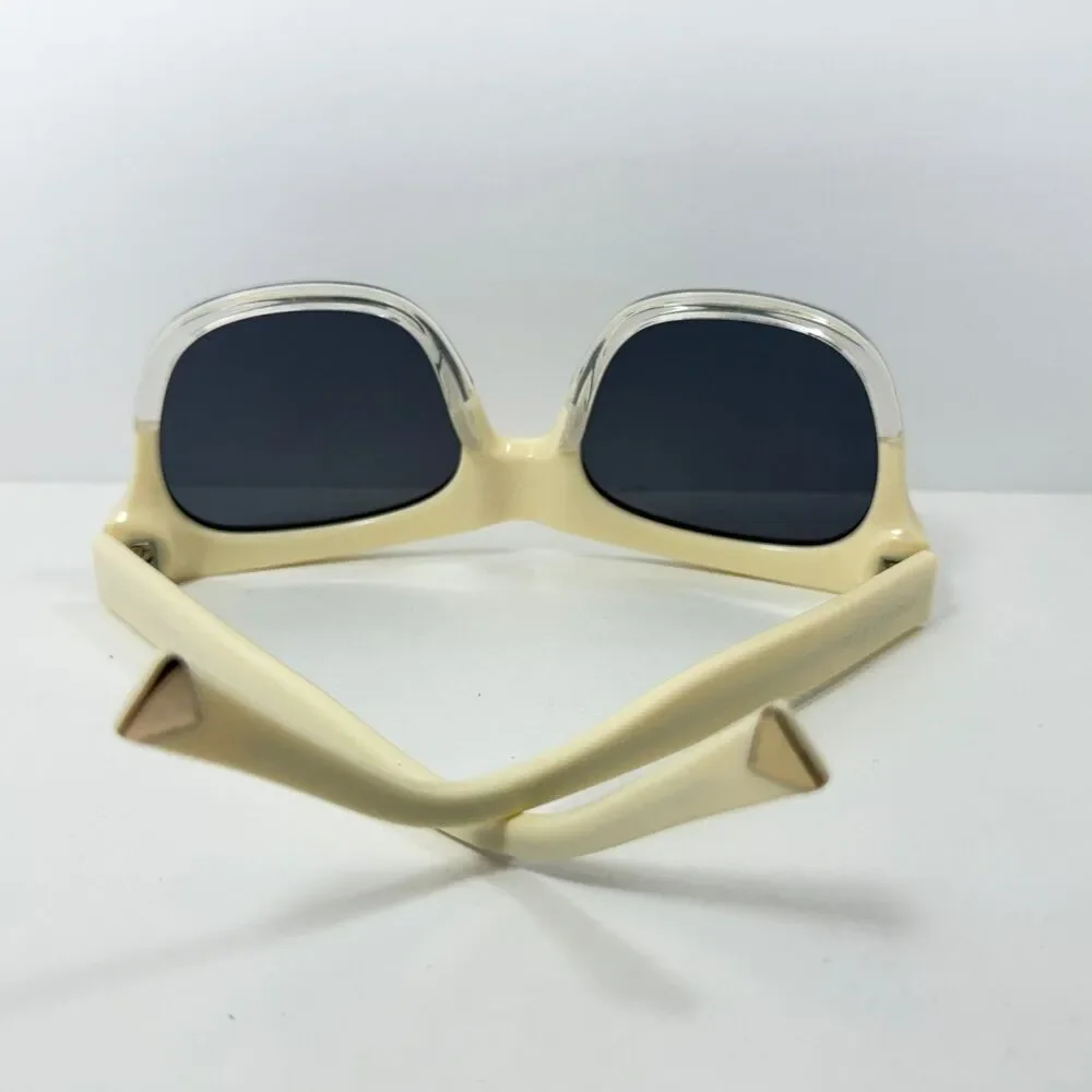 KENDALL + KYLIE Cassie Women's Cream Clear Frames Grey Lens Sunglasses